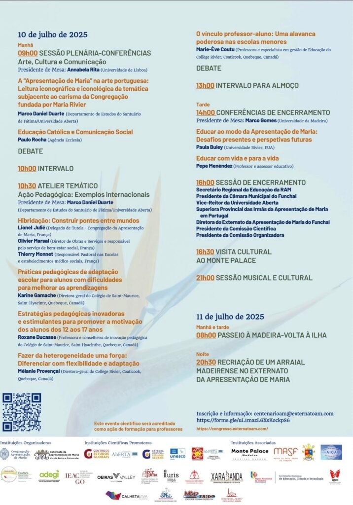 Congresso Global: Educação, Evangelização e Solidariedade - 7 a 11 de julho de 2025 4 444 1